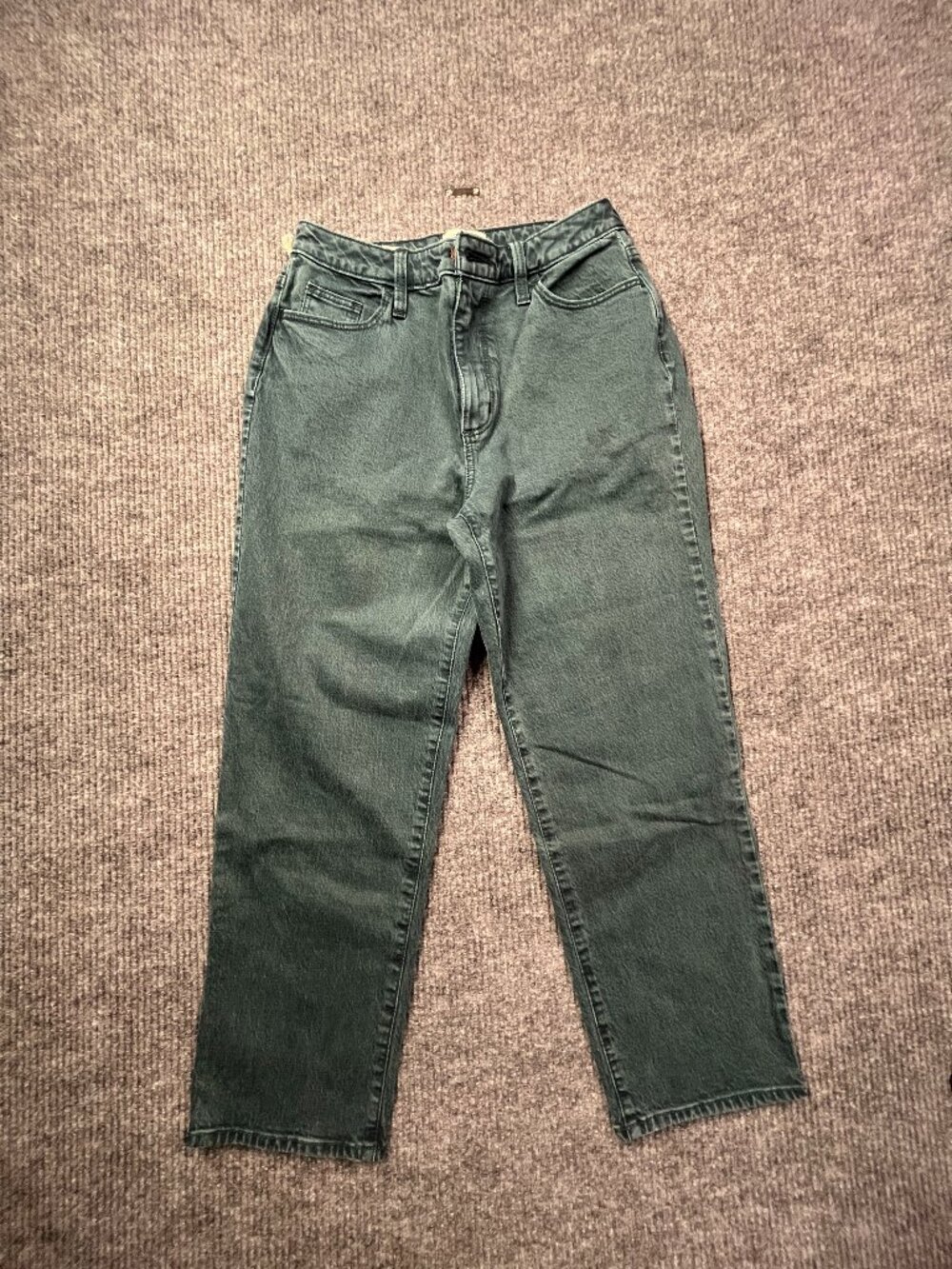 Universal Thread Teal Curvy Hip & Thigh Vintage Straight Jeans Size 6/28R 0152